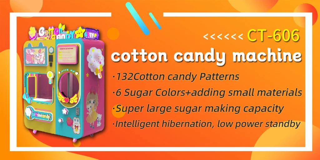 Automatic Cotton Candy Vending Machine CT-606