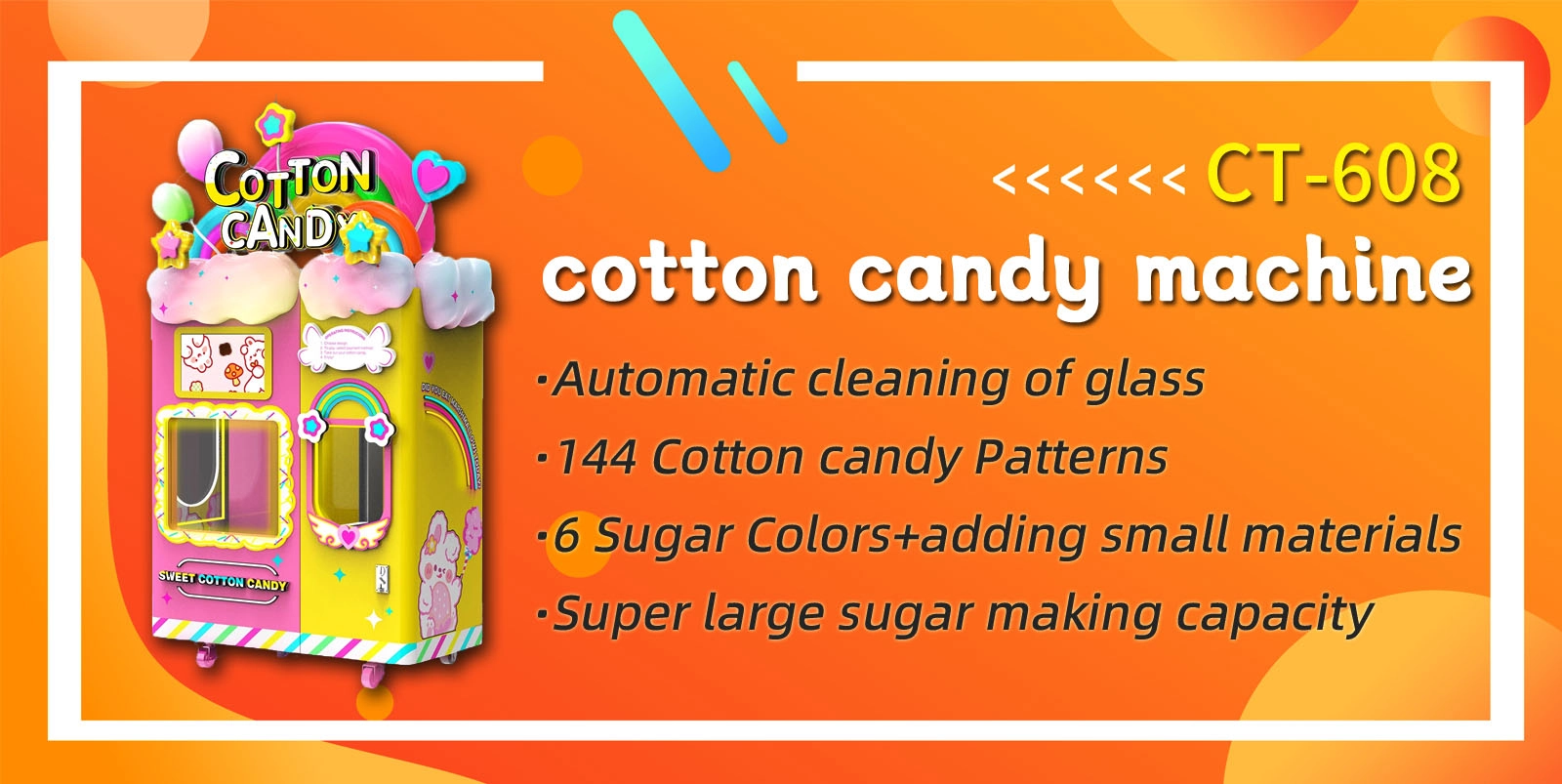 Automatic Cotton Candy Vending Machine CT-608