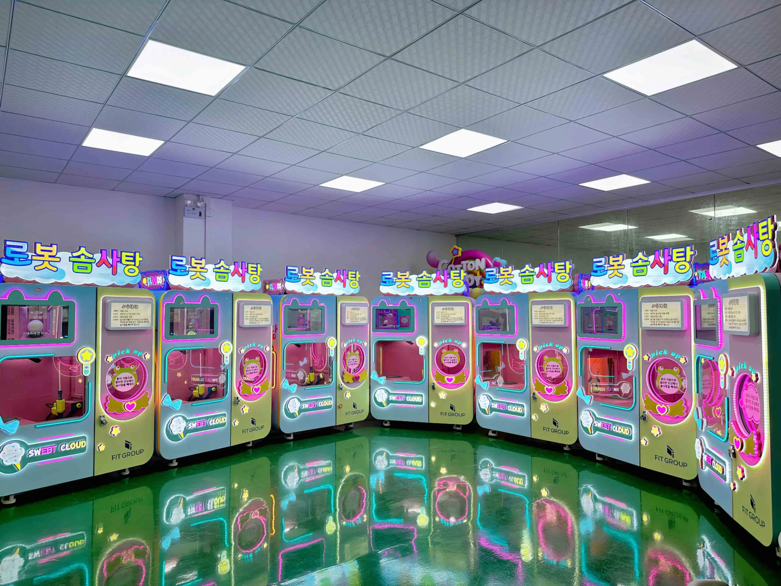 Red Rabbit customized cotton candy vending machine project