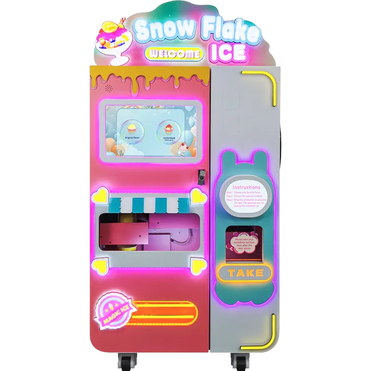 CT-BS310 automated snowflake ice vending machine