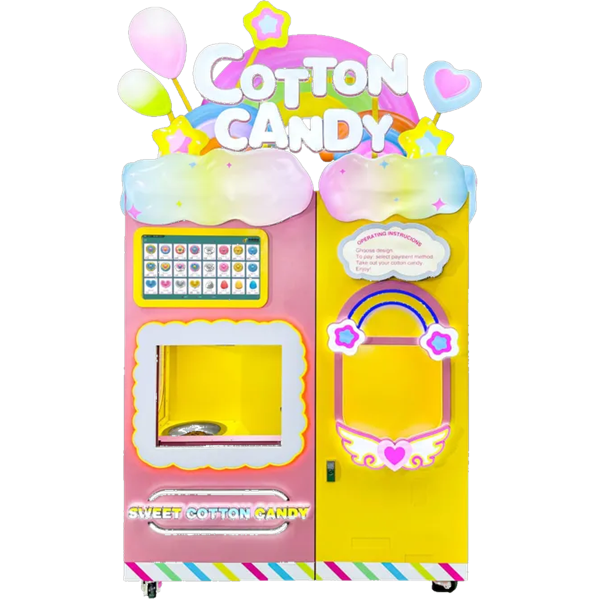 CT-608 automated cotton candy vending machine