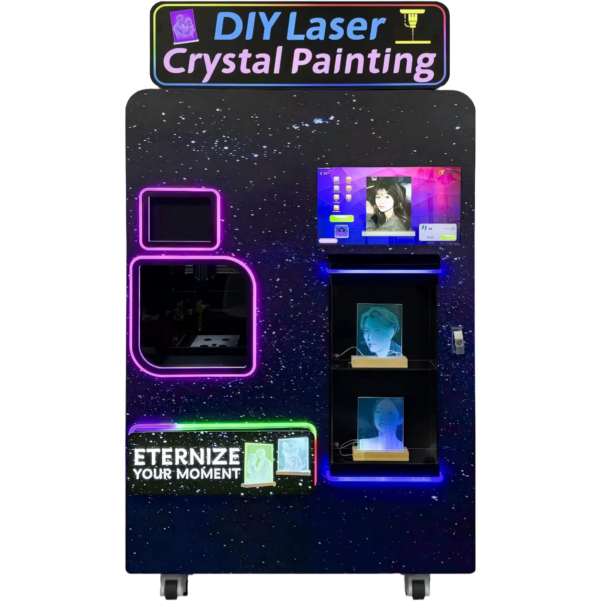 CT-DK320 laser glass engraving vending machine