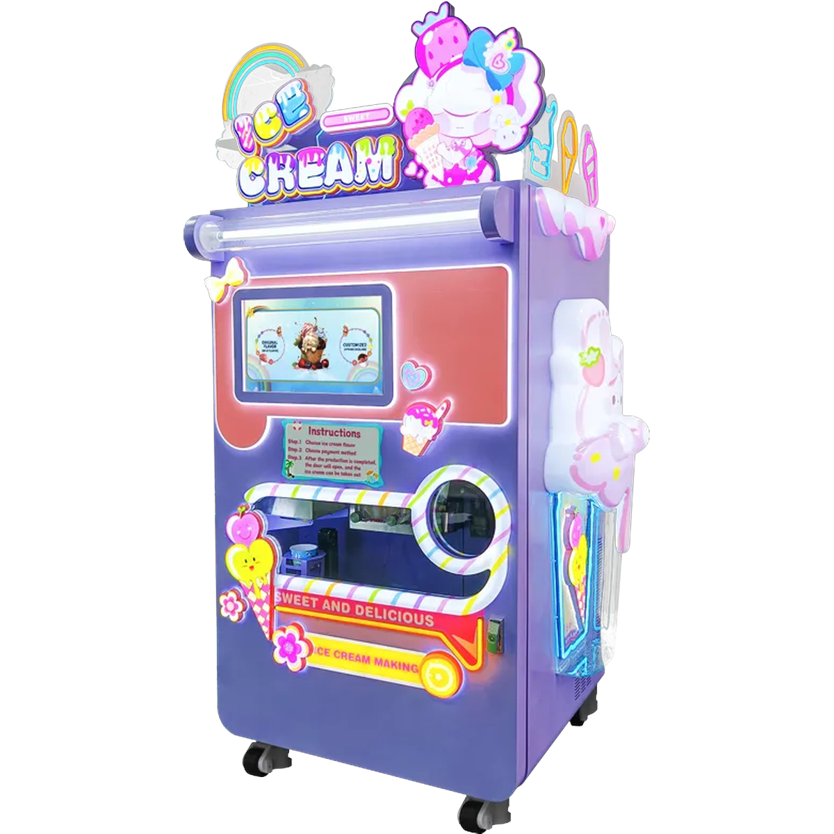 CT-XG210 single-cylinder commercial ice cream vending kiosk